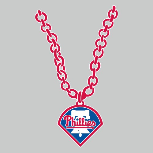 Philadelphia Phillies Necklace logo vinyl decal